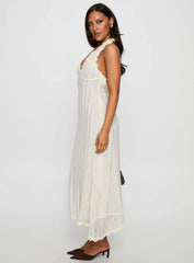 Stars Align Midi Dress Cream