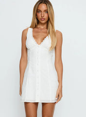 Blysse Broderie Anglais Mini Dress White