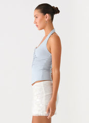 Diego Halter Top - Blue