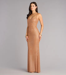 Lindsay Rhinestone Mermaid Formal Dress