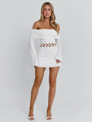 SYLVAINE MINI DRESS WHITE