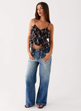 Midwest Low Rise Denim Jeans - Powder Wash Blue