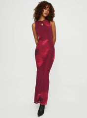 Rudy Maxi Dress Burgundy