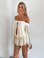TESSIE PLAYSUIT - IVORY