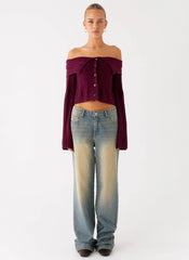 San Diego Straight Leg Denim Jeans - Blue Wash