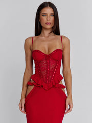 BECK MAXI DRESS RED