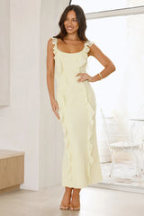 Saltwater Serenity Maxi Dress Lemon
