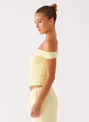 Coleman Knit Top - Yellow