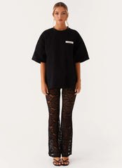 Signature Oversized Tee - Black