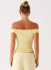 Coleman Knit Top - Yellow